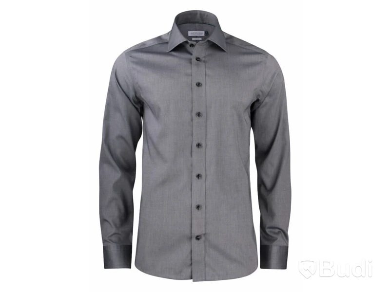 2 st skjortor NY herr stl L, 1 st slim fit Ernst Alexis ljusblå samt 1 st regular fit J. Harvest och Frost grå, totalt ord. pris ca: 1674 kr. OBS! Andra referensbild har annan färg på kragen, se första bild