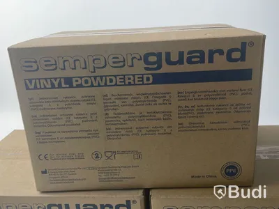 30st 100pack GLOVES VINYL POWERED NYA. Stl: 6-7/S. Märke: Semperguard. ord. pris ca: 3000 kr