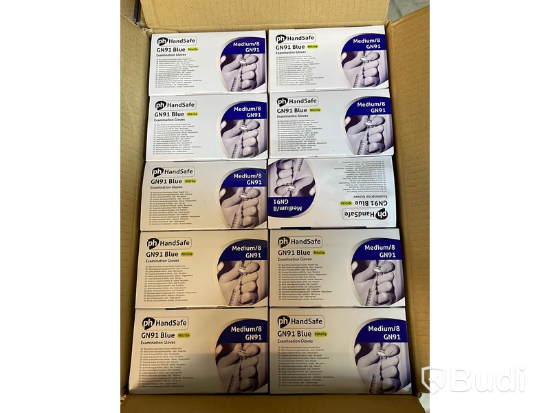 20st 200pack EXAMINATION GLOVES GN91 Blue. NYA Stl: 8/M. Märke: Polyco Healthline, ord. pris ca: 3000 kr