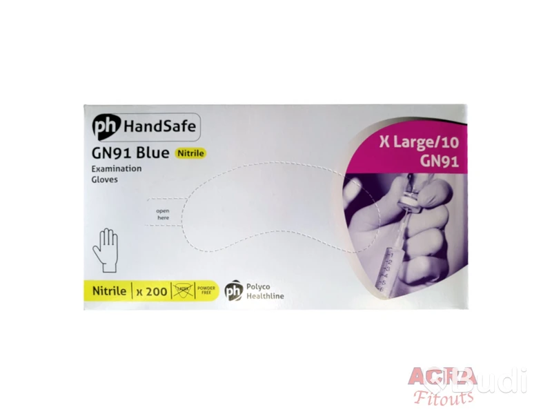 20st 200pack EXAMINATION GLOVES GN91 Blue. NYA Stl: 10/XL. Märke: Polyco Healthline, ord. pris ca: 3000 kr