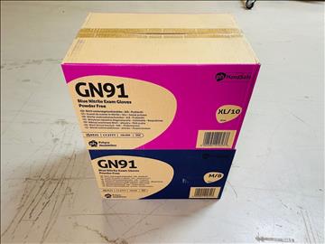 20st 200-pack EXAMINATION GLOVES NYA GN91 strl: 8/M och 10/XL, se beskrivning nedan. Märke: Polyco Healthline, totalt ord. pris ca: 3000 kr