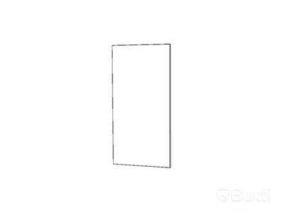 103 st. dörr, Cube, 71x35 cm, tjocklek 1,6 cm, vitlack, MDF, inkl. gångjärn