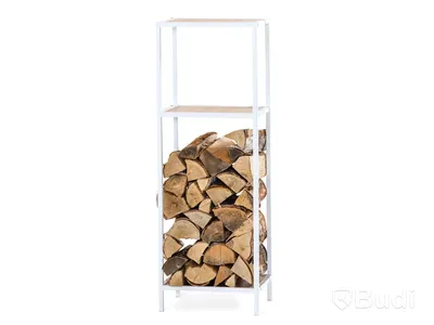 119 st. hylla, Steel, 29x39 cm, höjd 110 cm, vit metall, utan hyllplan