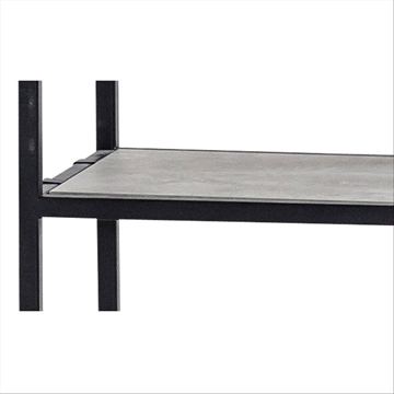 (NY) 111 st. hyllplan, Steel, 49x35 cm, betonglaminat