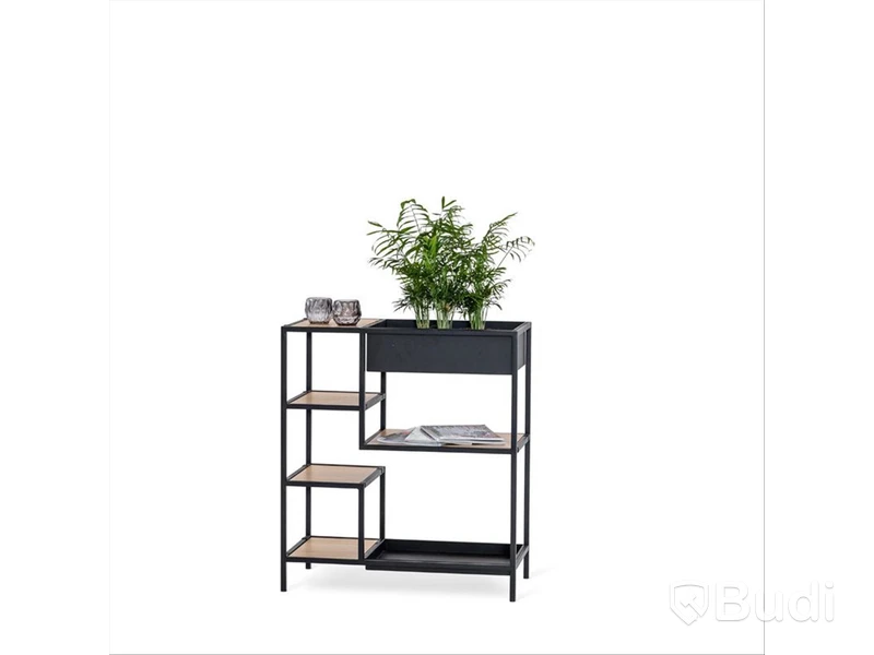 414 st. låda, Steel, 24x35 cm, höjd 15 cm, svart metall