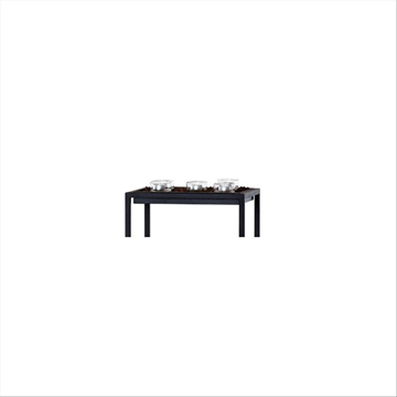 (NY) 352 st. låda, Steel, 24x35 cm, höjd 4 cm, svart metall