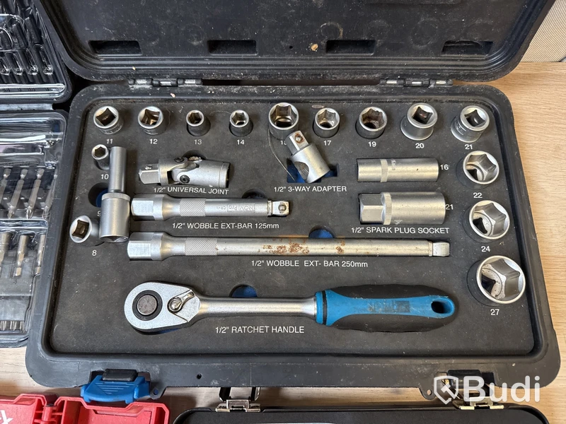 Hylsnyckel-, bits- & bortsatser
