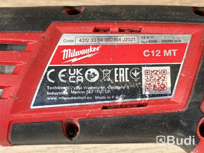 5 st batterimaskiner Milwaukee