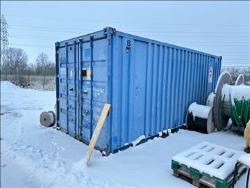 20 fots container med innehåll