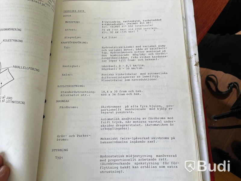 Traktorgrävare Huddig 960 | Midjestyrd grävlastare | 13858 timmar