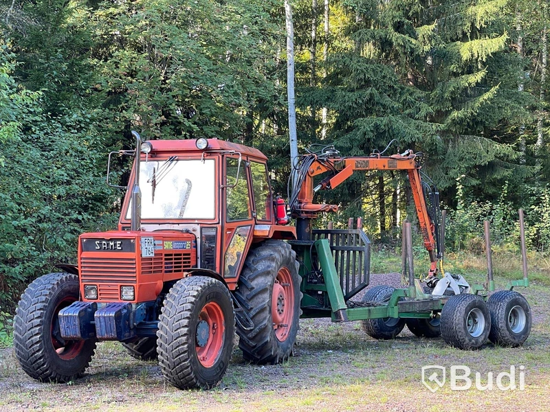 Traktor Same Leopard 85 DT | 1979| Timmervagn & Tippvagn