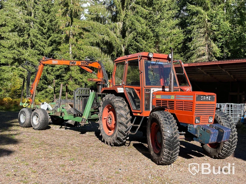 Traktor Same Leopard 85 DT | 1979| Timmervagn & Tippvagn