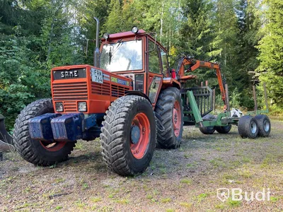 Traktor Same Leopard 85 DT | 1979| Timmervagn & Tippvagn