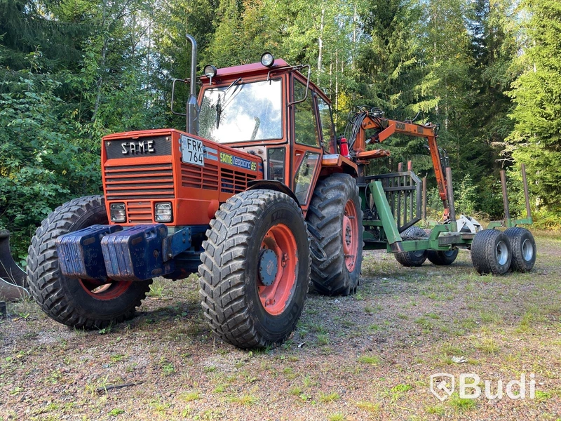 Traktor Same Leopard 85 DT | 1979| Timmervagn & Tippvagn