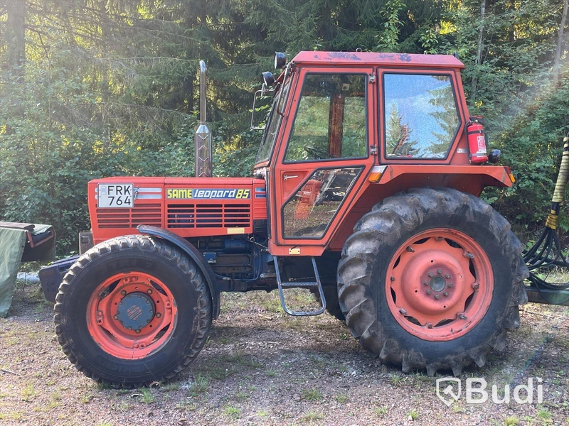 Traktor Same Leopard 85 DT | 1979| Timmervagn & Tippvagn