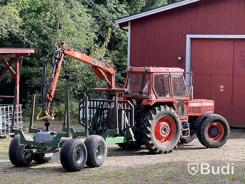 Traktor Same Leopard 85 DT | 1979| Timmervagn & Tippvagn