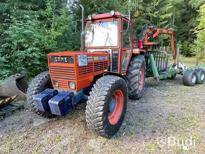 Traktor Same Leopard 85 DT | 1979| Timmervagn & Tippvagn