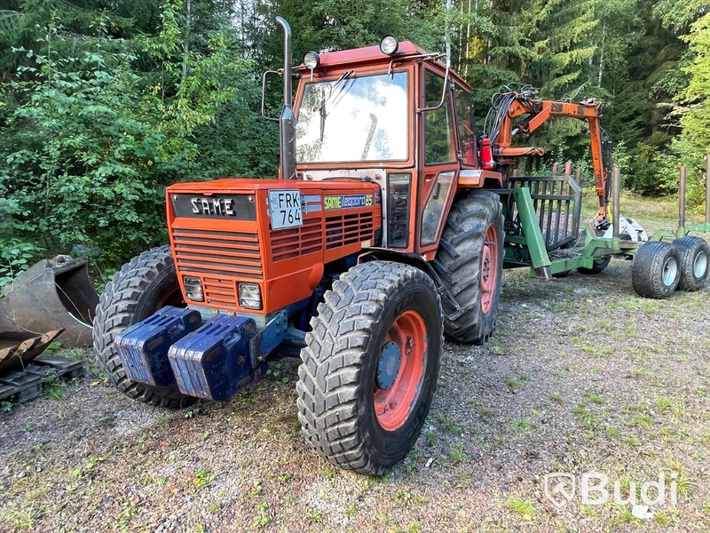 Traktor Same Leopard 85 DT | 1979| Timmervagn & Tippvagn