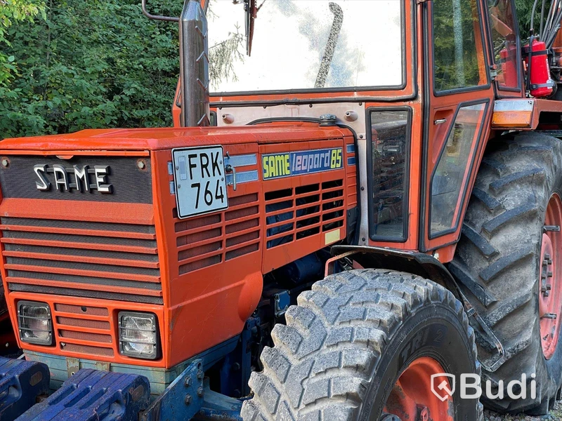 Traktor Same Leopard 85 DT | 1979| Timmervagn & Tippvagn