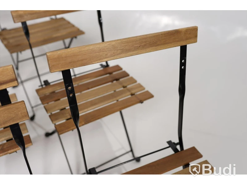 Trädgårdsstolar ihopfällbara 9 st. - IKEA Tärnö 2019 (Underrede till bord medföljer 2 st)