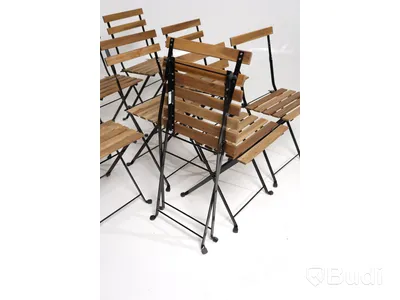 Trädgårdsstolar ihopfällbara 9 st. - IKEA Tärnö 2019 (Underrede till bord medföljer 2 st)