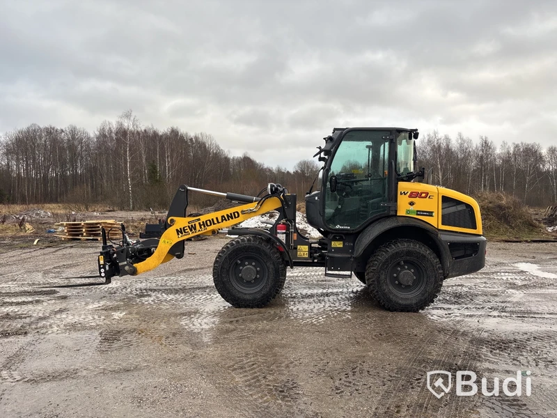 Lastmaskin New Holland W80C LR | 481h | 2023 | gaffelställ & planeringsskopa