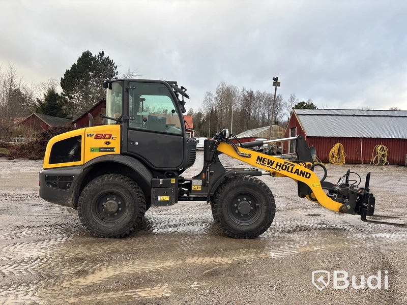 Lastmaskin New Holland W80C LR | 481h | 2023 | gaffelställ & planeringsskopa