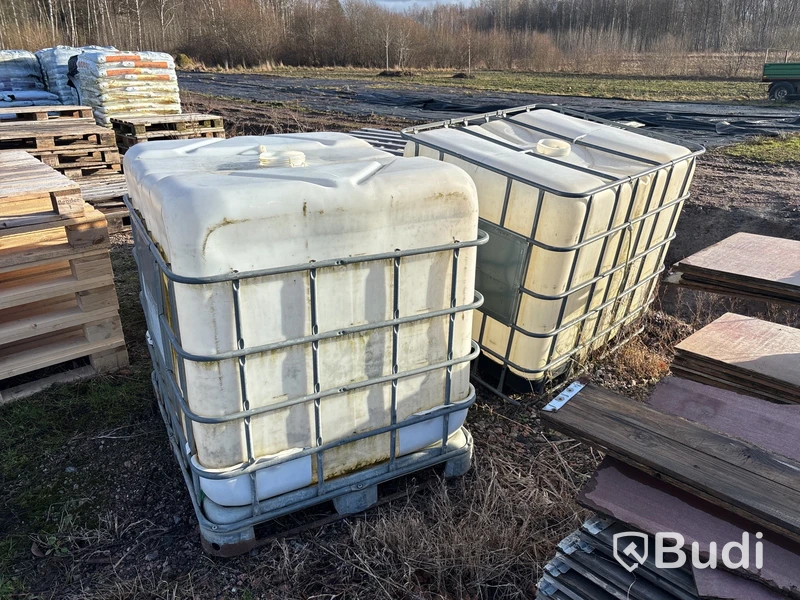 2 st IBC-kärl 1000 liter