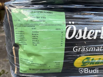 12 st säckar gräsfrö Skånefrö Österlen Villa 20 kg