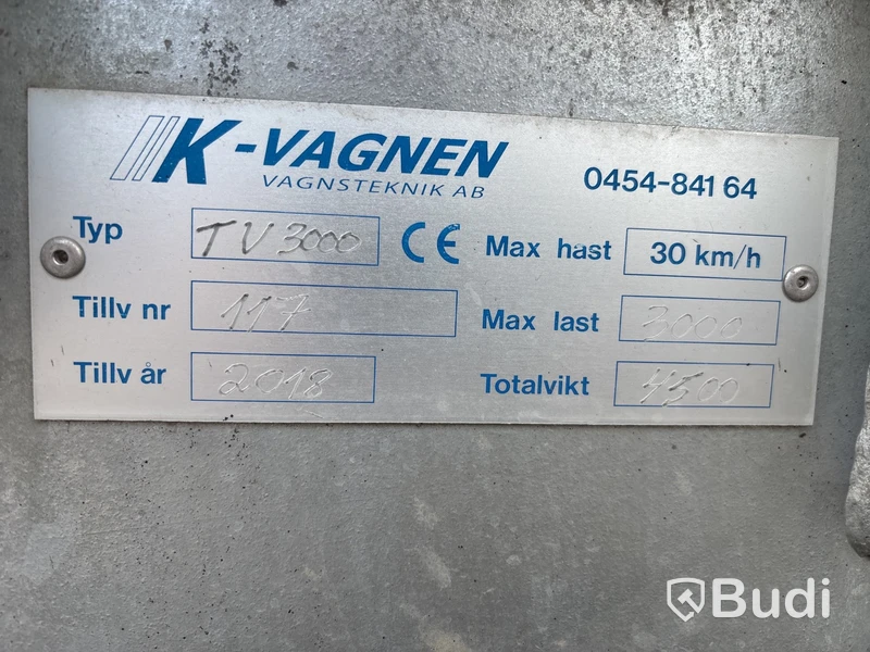 Bevattningsvagn K-vagnen TV3000 | 2018