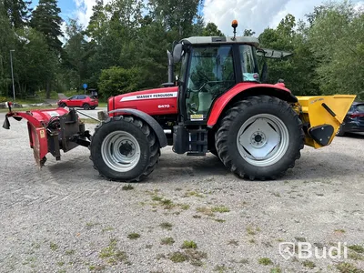 Massey Ferguson 6470-4 med vikplog & spridare, -2004