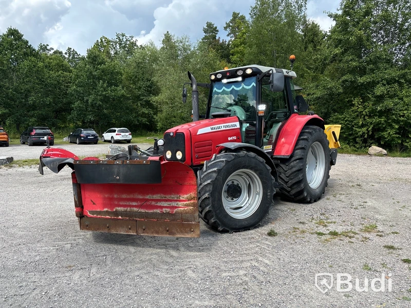 Massey Ferguson 6470-4 med vikplog & spridare, -2004