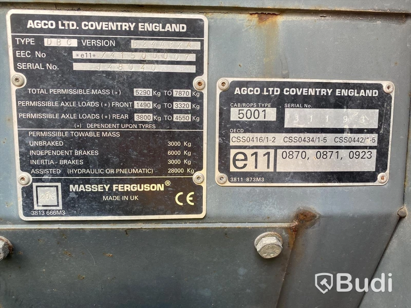 Traktor Massey Fergusson 4245 4WD - power shuttle 12/12 -2001