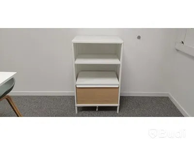 Förvaringsmöbel, vit med hylla och lådor - IKEA Bekant