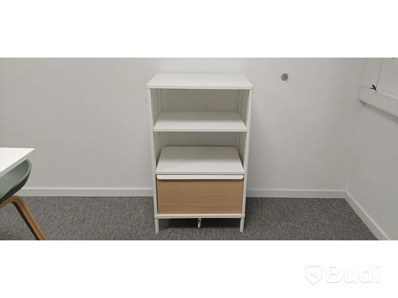 Förvaringsmöbel, vit med hylla och lådor - IKEA Bekant