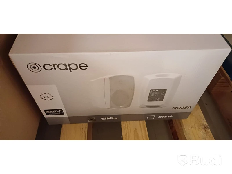 Crape QD25A aktiva högtalare vita -  6 st par - helt nya