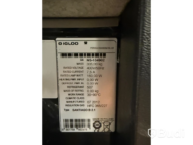 Värmedisplay, IGLOO Santiago B 2.1, ny i trähäck