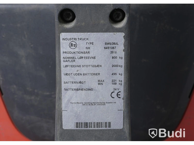 Truck - BT Staxio SWE080L
