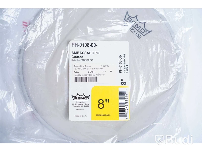 Diverse trumskinn - Remo och Meinl. Ny, Obruten förpackning.