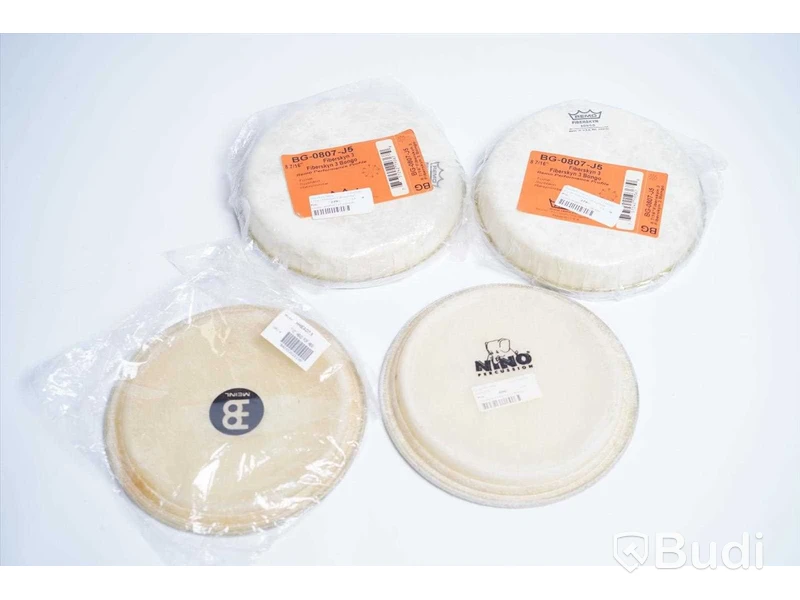 Diverse trumskinn - Remo, Meinl, Nino. Ny.