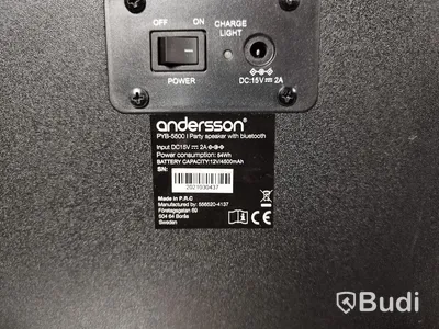 Stor bluetooth-högtalare. Andersson Pyb-5500