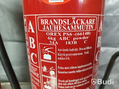 3 st pulversläckare 6 kg pulver ABC