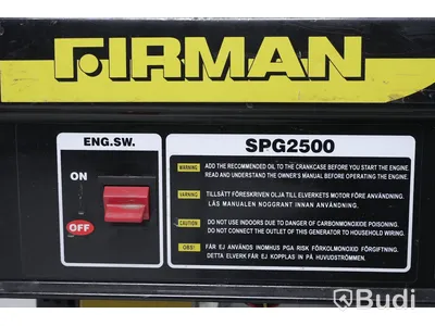 Generator FIRMAN SPG2500 Obs! Defekt, saknar snöre.