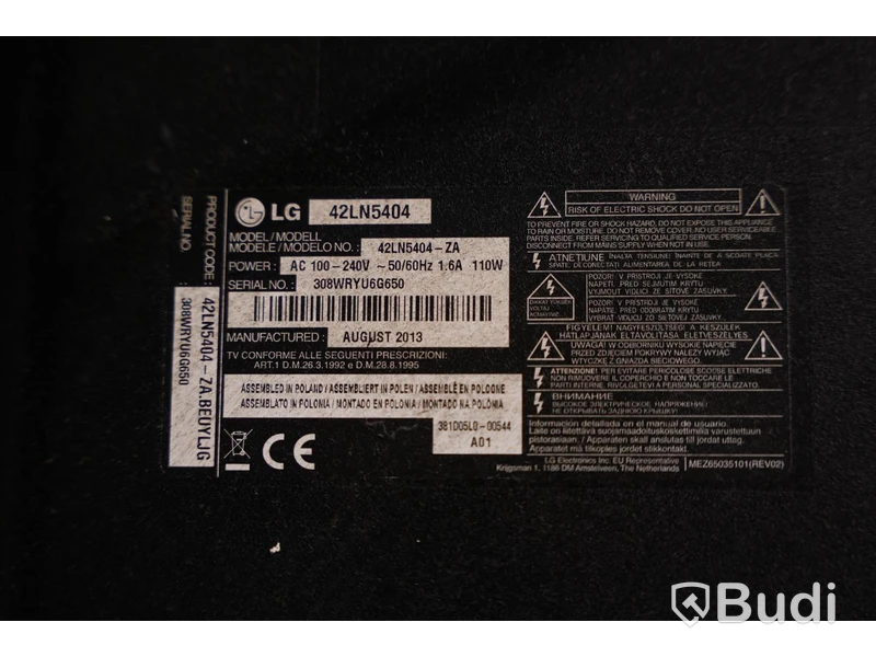 Tv - LG 42LN5404