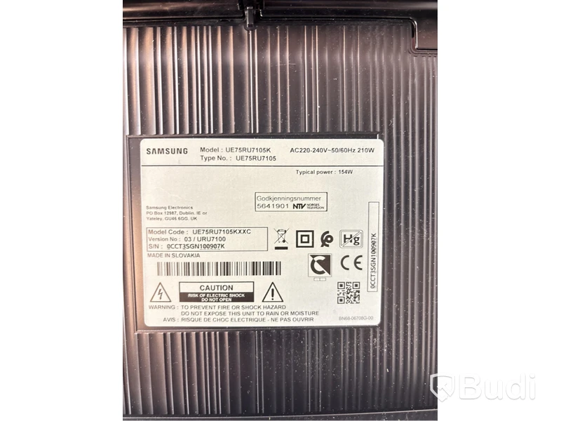 TV Samsung UE75RU7105K, 75 tum