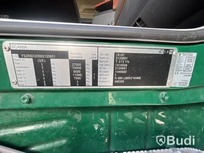 Spannmålsekipage Scania R580 6X2-4 -2016 | Släp ORY T 18/20 TB 125 -2009, CZF479