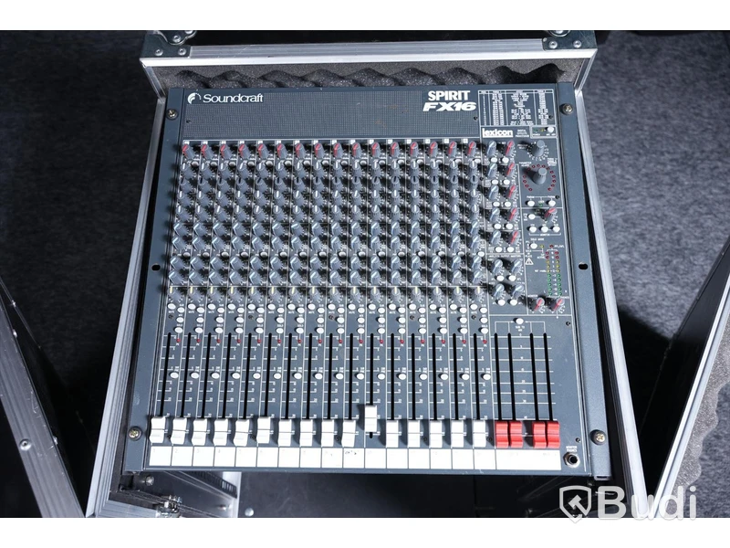 Mixerbord - Soundcraft Spirit FX16 inkl. rack case