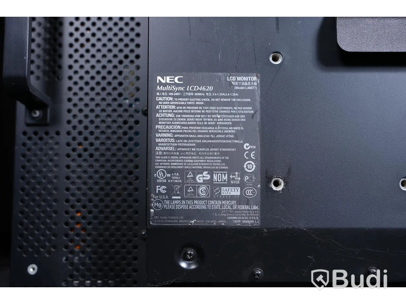 TV-skärm - NEC Multisync LCD4620 Monitor, inkl. stativ