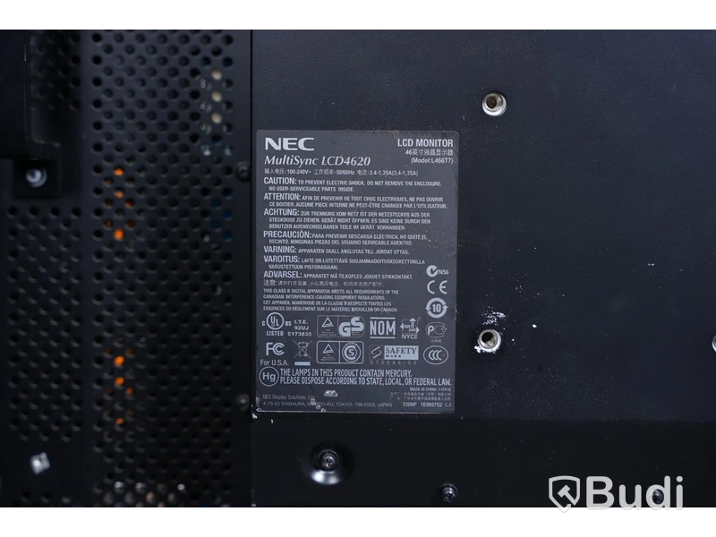 TV-skärm - NEC Multisync LCD4620 Monitor, inkl. stativ