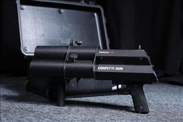 Konfettikanon - Magic FX Confetti Gun, MX0370. Inkl. hardcase.